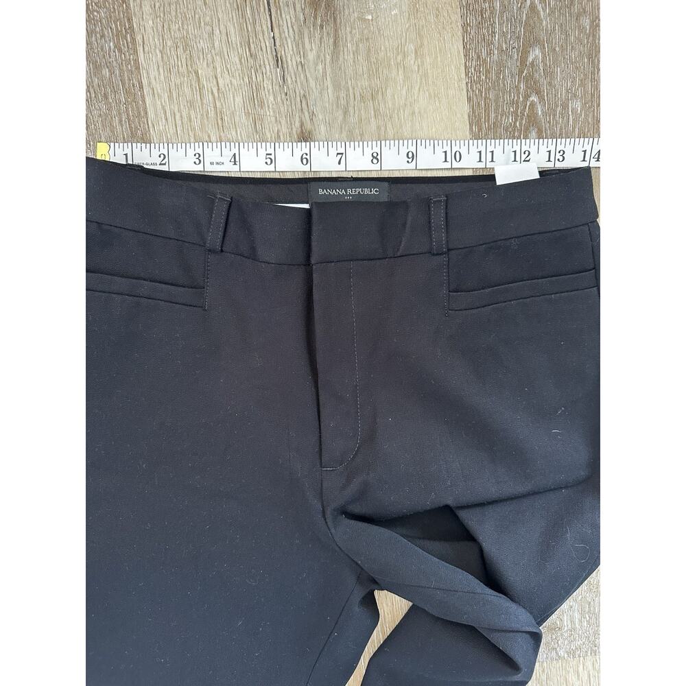Banana Republic High Rise Sloan Pants Women 8 Black Ankle Stretch Career 26x26 - Picture 3 of 9